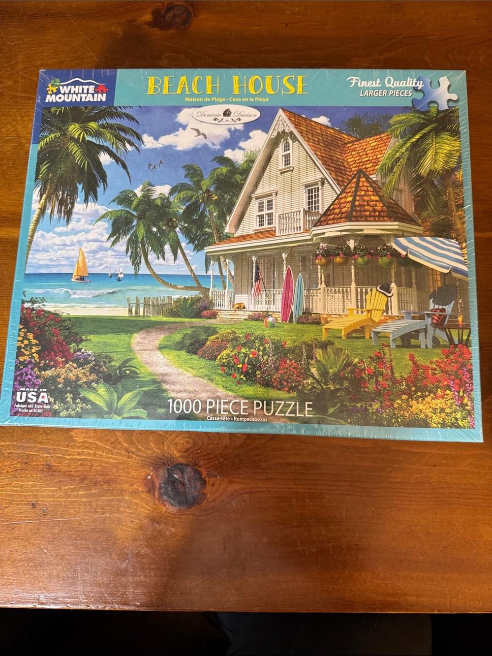 White Mountain Beach House Jigsaw Puzzle - NWT Factory Sealed